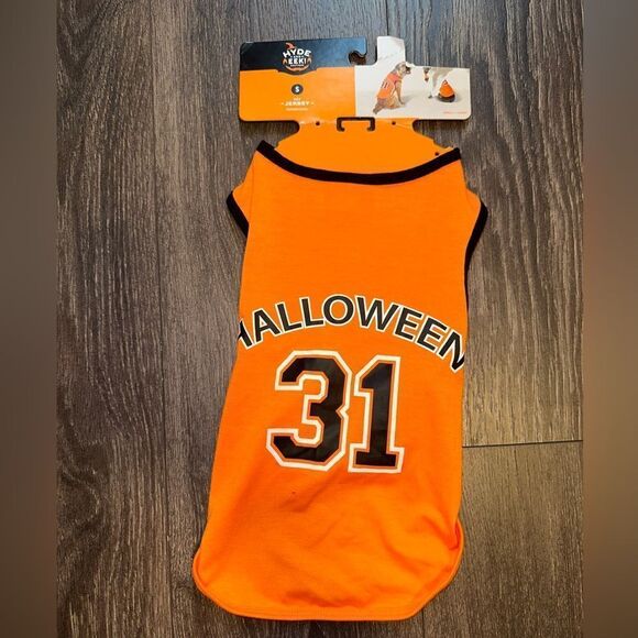 NWT Hyde and Eek (Small) Orange Basketball Jersey Halloween Costume for Pets - Picture 1 of 2
